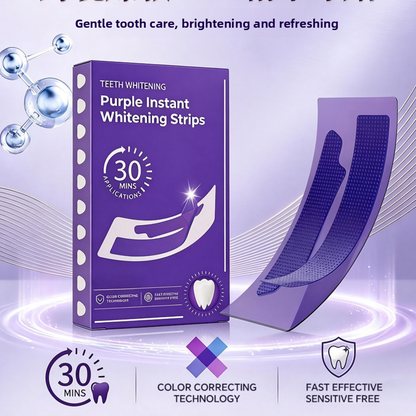 VYRLAB Purple Teeth Whitening Strips | Peroxide-Free | Sensitive Teeth