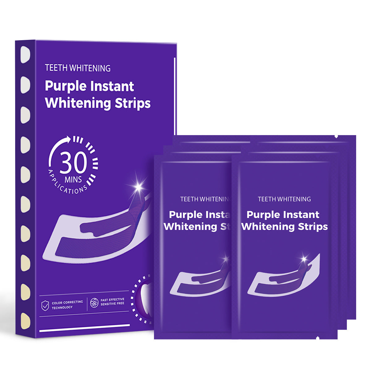 VYRLAB Purple Teeth Whitening Strips | Peroxide-Free | Sensitive Teeth