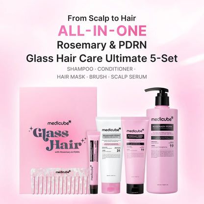 [NEW] [Medicube] Rosemary PDRN Scalp-To-Hair Strengthening Set | Includes Shampoo, Conditioner, Hair Mask, Scalp Serum | Hair Thinning Care Set for Dry & Oily, Damaged, Frizzy Hair, Oily Flaky-Looking Scalp | Korea Hair Care