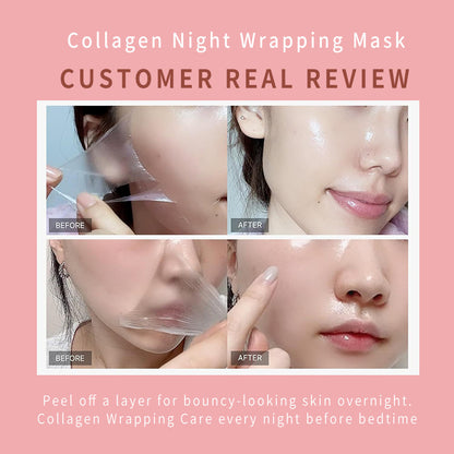 Viral Collagen Peel-Off Night Wrapping Mask | Glass Skin Overnight Treatment