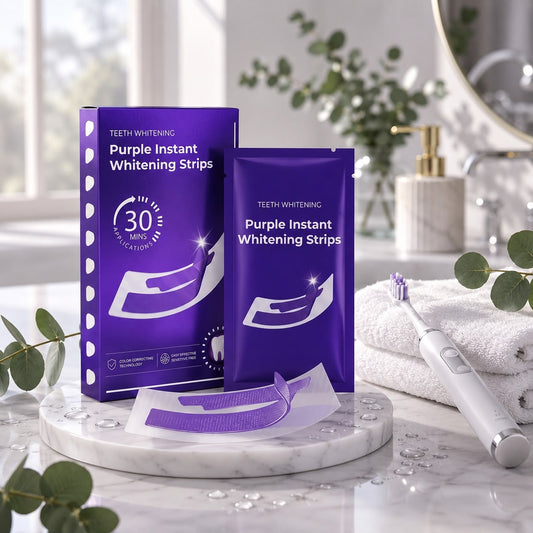 VYRLAB Purple Teeth Whitening Strips | Peroxide-Free | Sensitive Teeth