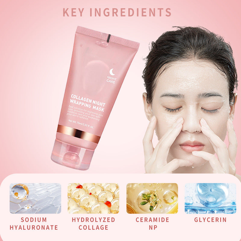 Viral Collagen Peel-Off Night Wrapping Mask | Glass Skin Overnight Treatment