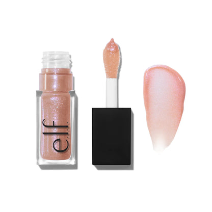 E.L.F. Glow Reviver Lip Oil Glimmer, Hydrating Lip Oil with Glitter Finish 7.6Ml